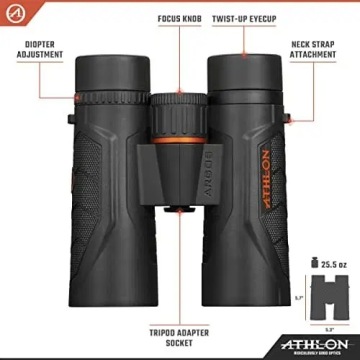 Бинокль Athlon Optics Argos G2 8 x 42 UHD для взрослых