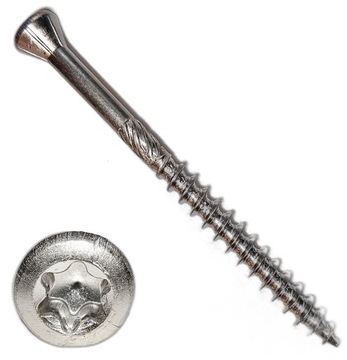 Wkręty tarasowe NIERDZEWNE INOX A2 4X45 TX TORX