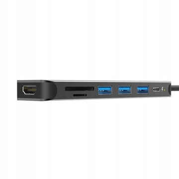 ДОК-СТАНЦИЯ SP 7 в 1 USB-C HDMI 4K SU20 PD SD