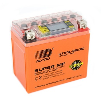 AKUMULATOR ŻELOWY 12V 5Ah DO SKUTERA MOTOCYKLA LCD