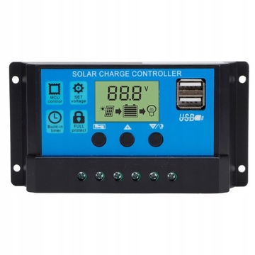 Regulator ładowania 10A PWM solar panel LCD