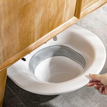 2 . Складная сидячая ванна на унитаз для