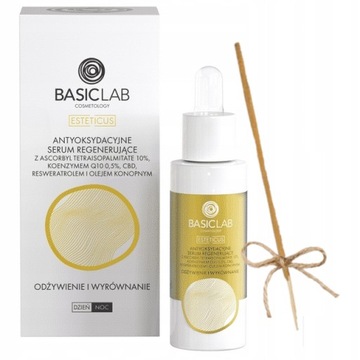 BasicLab Легкая сыворотка для лица против морщин с витамином С 10% 30 мл