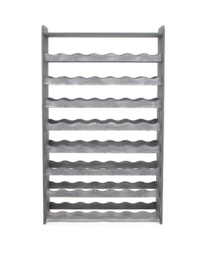 Винная полка с полкой RW-16 /56 бутылок/ - Декор Серый