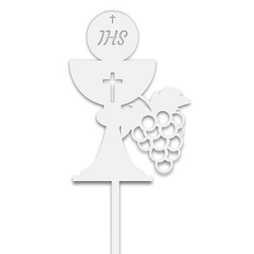 Topper komunijny biały TKB-11