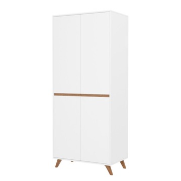 SZAFA dwudrzwiowa z półką i drążkiem TREND 80 cm