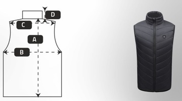 USB-жилет с подогревом, женская и мужская куртка без рукавов размера XXL
