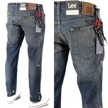 LEE CHASE RELAXED TAPERED SPODNIE JEANSY W29 L32