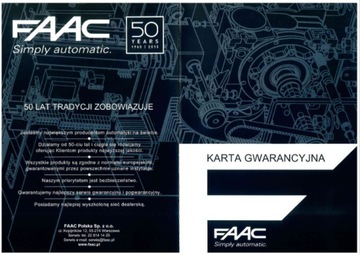 Zestaw automatyki do bramy FAAC 414 / ALFA / 3x XT2 / XLED / XPDBD / E045