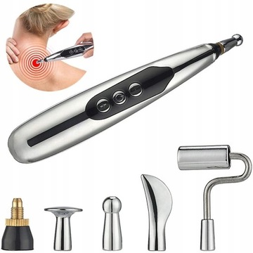 Acupuncture Point Massage Pen 5 Head USB Pulse