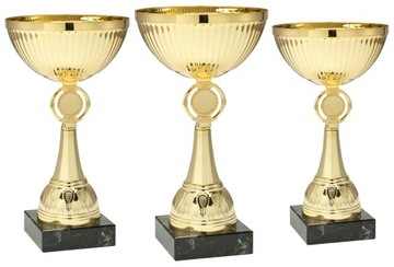 Komplet zestaw 3 PUCHARÓW 21-24,5 cm + GRAWER