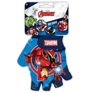 RĘKAWICZKI NA ROWER OCHRONNE DZIECIĘCE AVENGERS