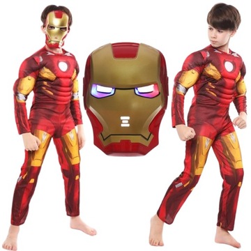STRÓJ PRZEBRANIE KOSTIUM IRON MAN SUPERBOHATER MASKA BAL KARNAWAŁ 104/110