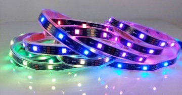 Комплект цифровых светодиодных лент Magic WS2811 с ​​водонепроницаемой RGB подсветкой IP68 10м