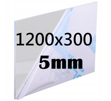 PLEKSI / PLEXI / PLEKSA / PLEXA na wymiar 120cm x 30cm 5mm PŁYTA BEZBARWNA