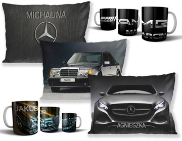 Комплект MERCEDES подушка+кружка+БЕСПЛАТНО! УЗОРЫ