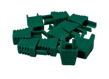 OSŁONKI WEWNĘTRZNE OSŁONA GUMOWA DO WTYKU RJ45 10szt ZIELONE