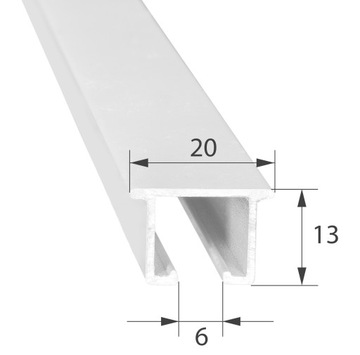Aluminiowy ŁUK PRZELOTOWY narożny do łączenia szyn karnisz ks sufit biały