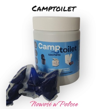 SASZETKI 10 szt Tabletki DO TOALETY TURYSTYCZNEJ CHEMICZMEJ CAMPTOILET