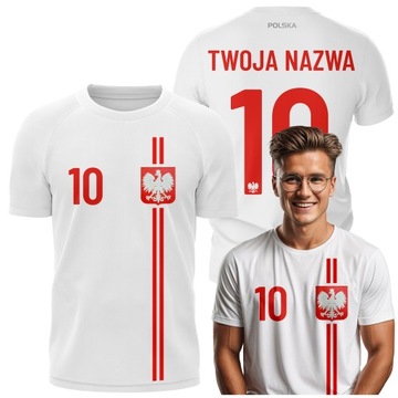 Koszulka Euro 2024 Koszulka Polski z własnym imieniem i numerem