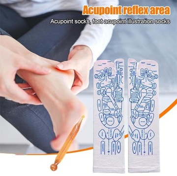 Носки для рефлексологии, повседневные носки для массажа ног с зоной отражения