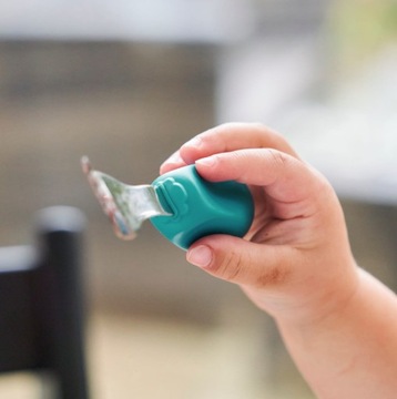 Столовые приборы Nana's Manners Вилка ложка ЭТАП 2 1–3 года морской синий БИРЮЗОВЫЙ