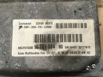 DISPLEJ PEUGEOT 508 9678188480