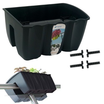 DONICA NA BALKON BALUSTRADĘ DONICZKA ANTRACYT