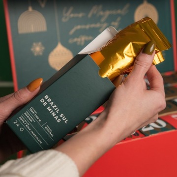 КОФЕ Адвент календарь КОФЕ В ЗЕРНАХ 576 грамм