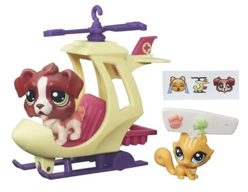 Littlest Pet Shop Zwierzakowe pojazdy Helikopter B7754 Hasbro