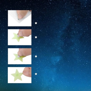 201× GWIAZDKI ŚWIECĄCE W CIEMNOŚCI FLUORESCENCYJNE