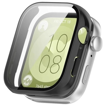 Etui z Wbudowanym Szkłem do Huawei Watch Fit 3 OBUDOWA CASE Full Ochronna