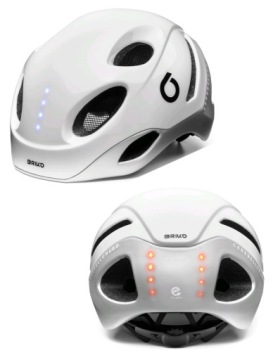 Kask rowerowy BRIKO E-ONE LED przód/tył Rozmiar M 53-58 cm