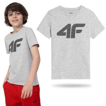 KOSZULKA CHŁOPIĘCA 4F DZIECIĘCA KOSZULKA T-SHIRT