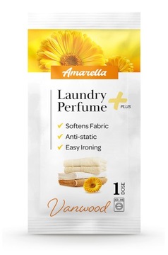 Perfumy do prania Amarella+ MIX 6 zapachów 12 saszetek po 10ml do płukania