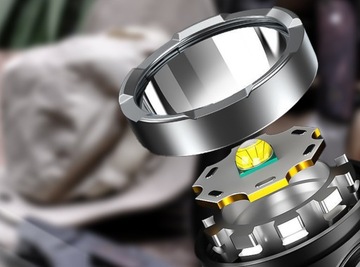 ЛЕГКИЙ МОЩНЫЙ СВЕТОДИОДНЫЙ ФОНАРЬ С РУЧКОЙ, ВОДОНЕПРОНИЦАЕМЫЙ ВОЕННЫЙ, СВЕТОДИОДНЫЙ USB-КАБЕЛЬ, 4 РЕЖИМА