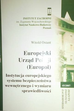 Europejski Urząd Policji - W. Ostant