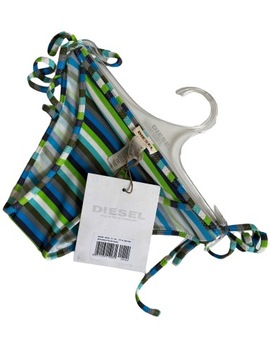 DIESEL strój kąpielowy dół od bikini w paski r. XS