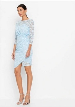 СИНЕЕ КРУЖЕВНОЕ ПЛАТЬЕ BODYFLIRT 42