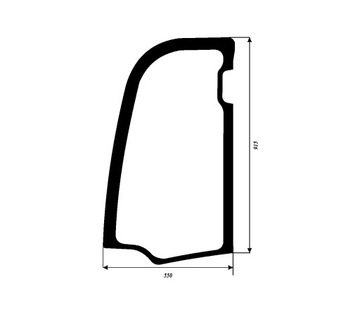 szyba drzwi JCB 8025, 8026, 8030, 8035 827/80397
