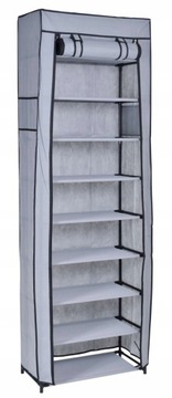 ШКАФ ДЛЯ ОБУВИ ОРГАНИЗАТОР ОБУВЬ КНИЖНЫЙ ШКАФ СТЕНД ПОЛКИ СТОЛБ СЕРЫЙ ШКАФ