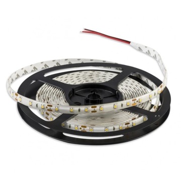 1m Taśma Listwa Pasek LED 12V DC 3528 60 SMD IP45 5W 8mm Ciepły Biały