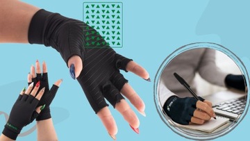 FIT4MED Сенсорные термоактивные перчатки без пальцев для бега к телефону
