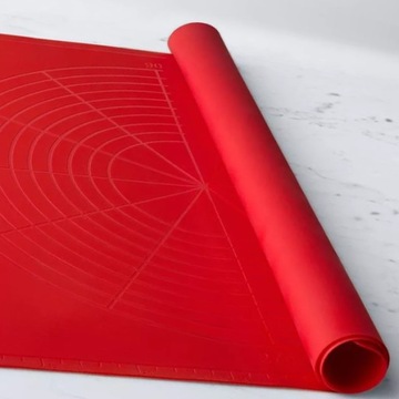 Силиконовая доска, 47 см, коврик для выпечки, красный силиконовый коврик.