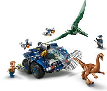 LEGO Jurassic World Bricks Динозавр юрского периода Галлимимус и побег птеранодона