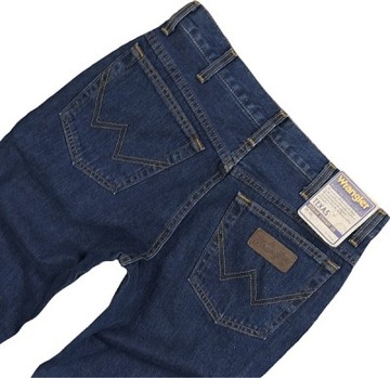 WRANGLER TEXAS SPODNIE jeansowe darkstone W32 L34