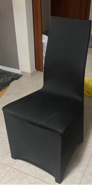 эластичные чехлы на стулья, белые, УНИВЕРСАЛЬНЫЕ