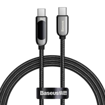 Кабель USB-C/USB-C, Baseus Display, 5А, 100Вт, 1м