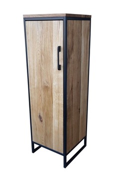 DREWNIANA SZAFKA INDUSTRIAL LOFT LITY DĄB 125 CM