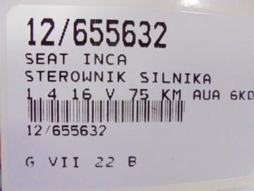 INCA JEDNOTKA 6K0906034A 1,4 16V IAW4LV.Q